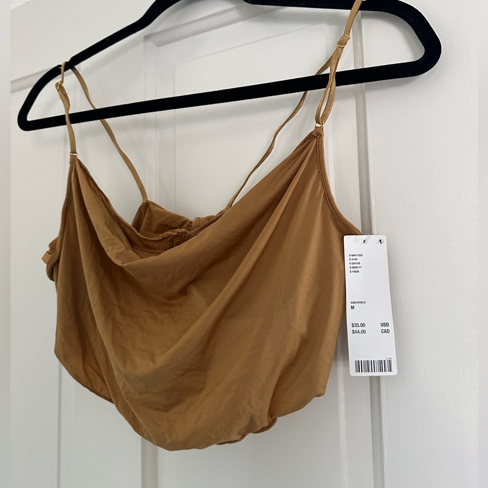 Cropped Tank with Bralette Included
